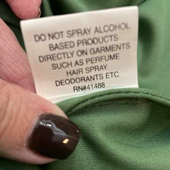 NWT MAC DUGGAL Size 16 Elegant Green Beaded Cocktail Dress - Picture 9 of 9